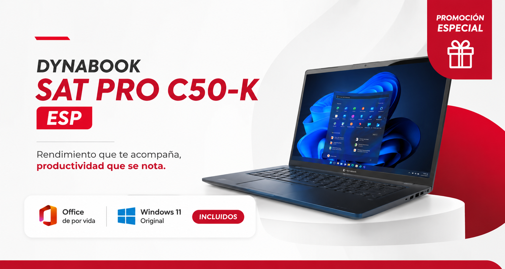 Promoción Dynabook SAT PRO C50-K ESP con Office y Windows 11 incluidos