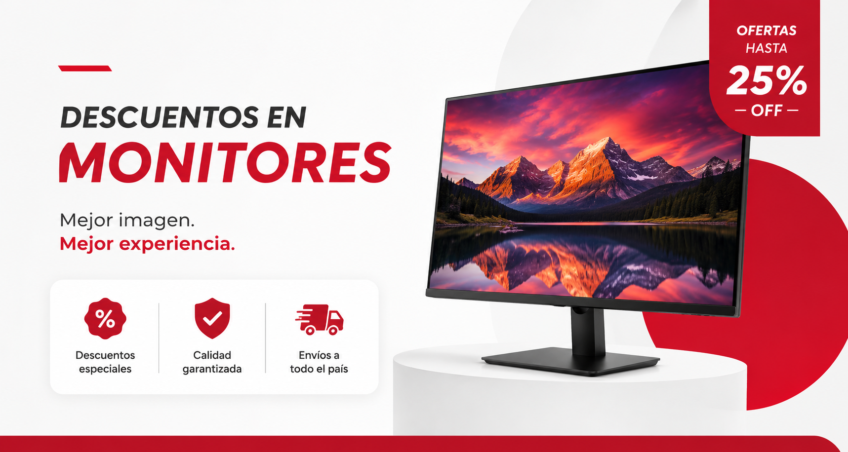 Descuentos en monitores hasta 25% OFF